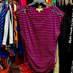 Michael Kors zipper embellished tee